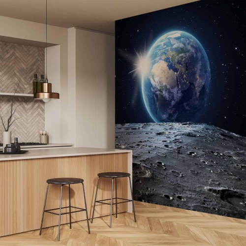 Fototapet med udsigt til den blå planet
