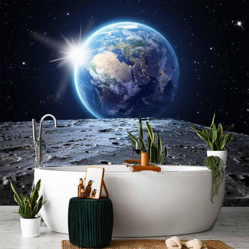 Fototapet med udsigt til den blå planet