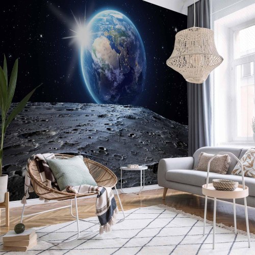 Fototapet med udsigt til den blå planet