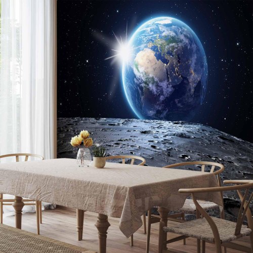 Fototapet med udsigt til den blå planet