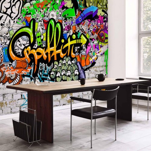 Fototapet Graffiti på væggen