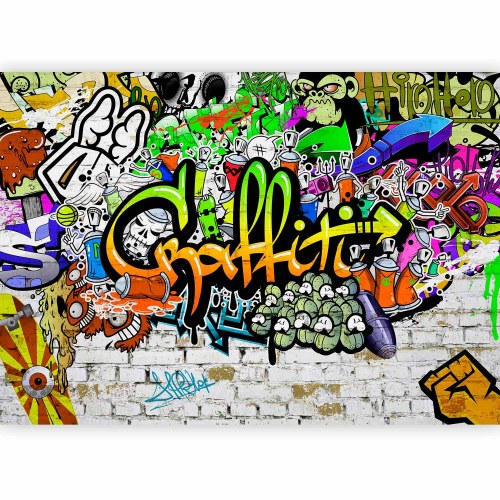 Fototapet Graffiti på væggen