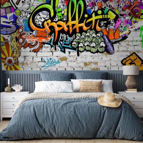 Fototapet Graffiti på væggen
