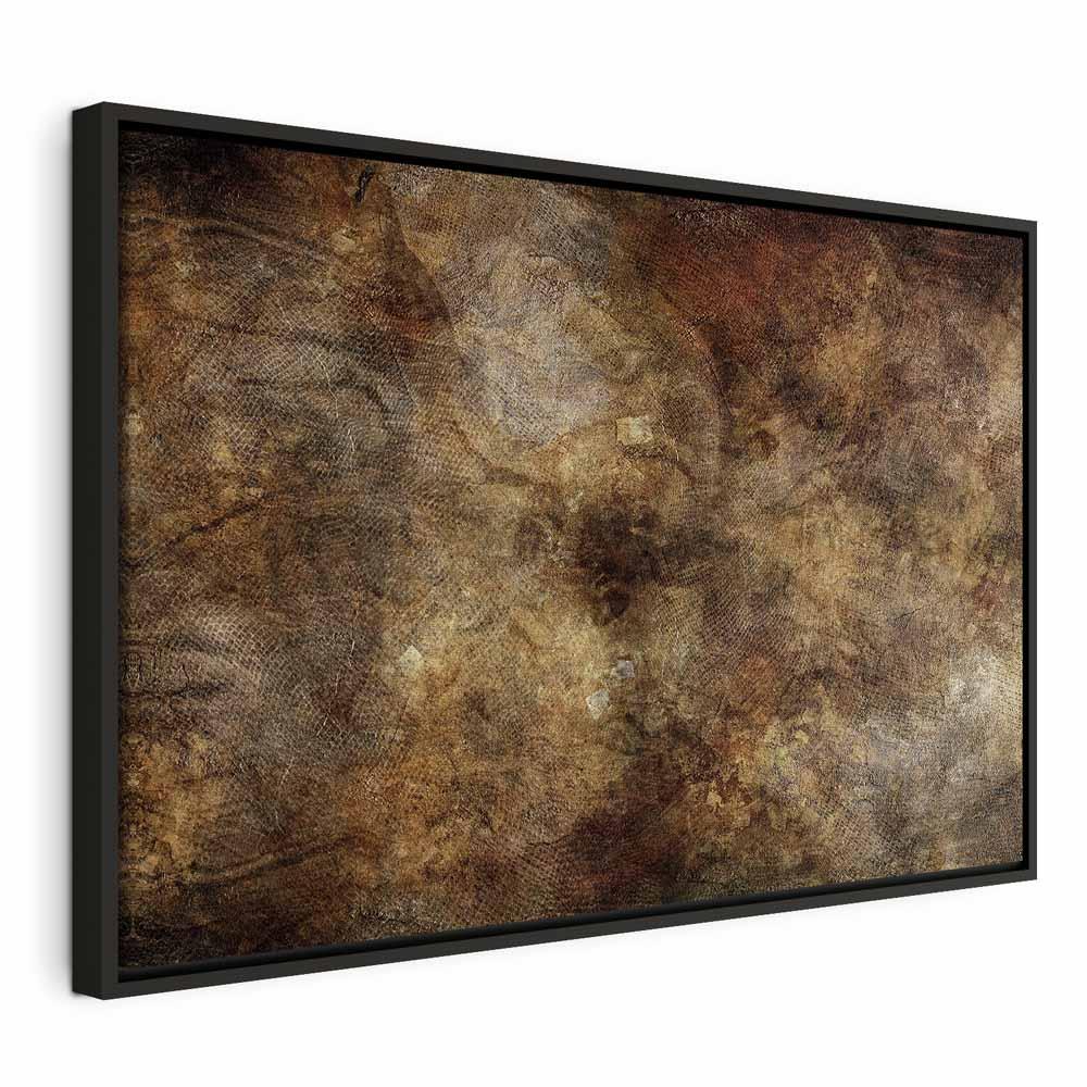 Abstrakt billede på lærred - Rushing Thoughts lodret - 120 x 80 cm - I en sort træramme billede