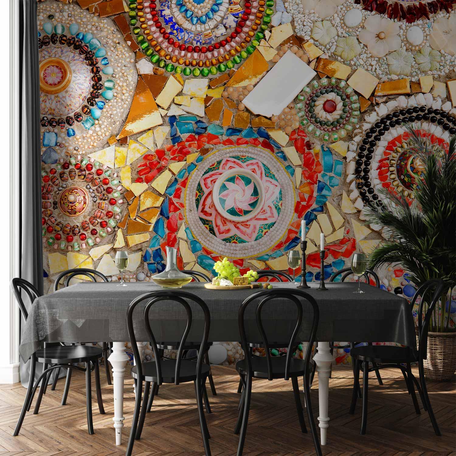 Fototapet - Marokkansk Mosaik - 250 x 175 cm - Vandtæt billede
