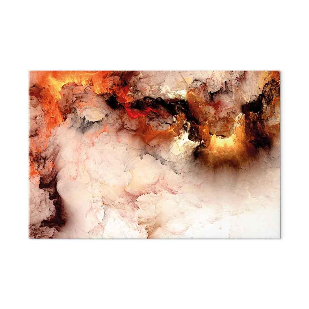 Lærredsbillede Vulkansk abstraktion - 1 del, bredt format - 60 x 40 cm - Premium Print billede