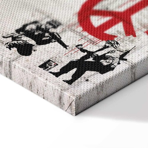 Banksy Street Crimes billede på lærred 100 x 50 cm