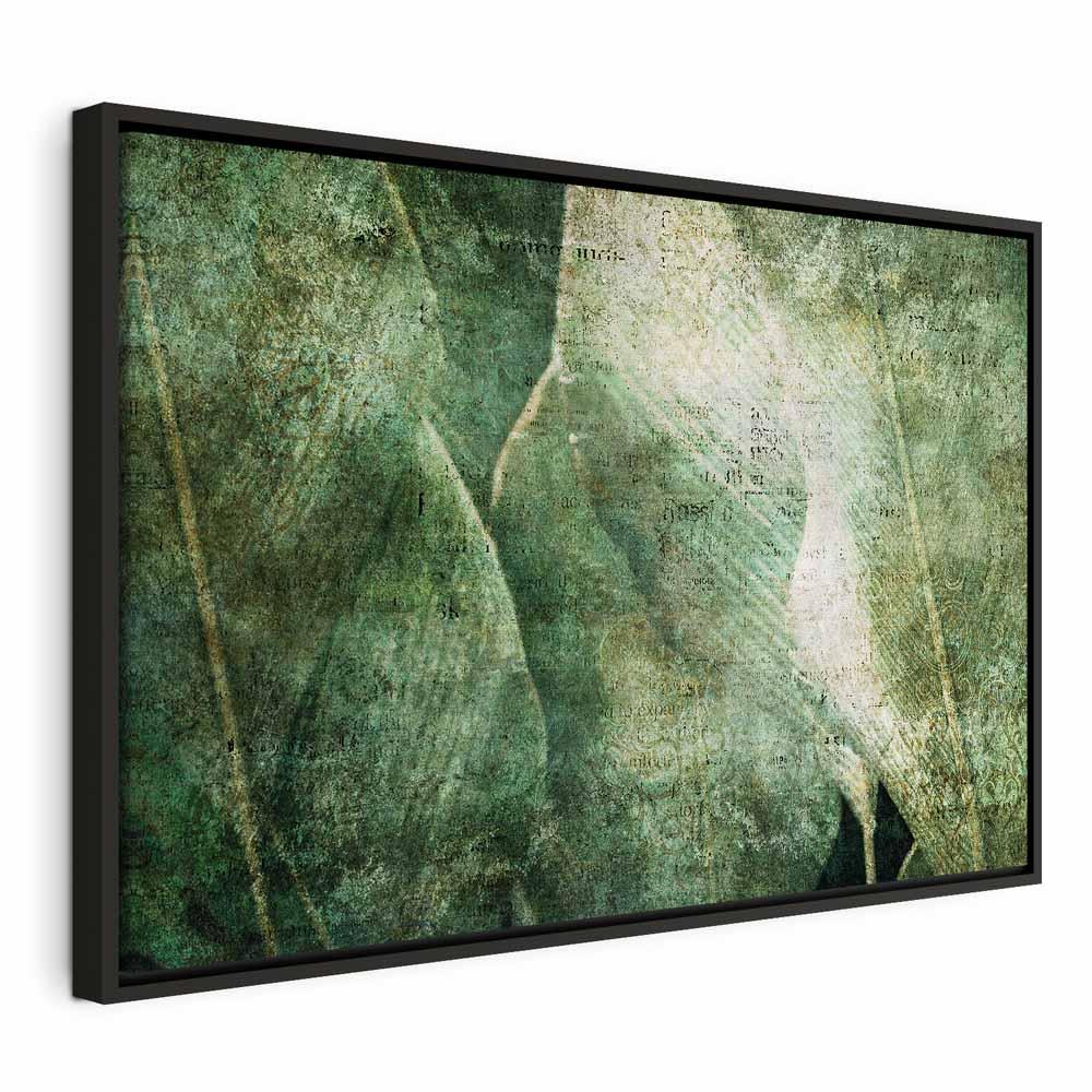 Lærredsbillede Green Revolution i bredformat - 60 x 40 cm - I en sort træramme billede