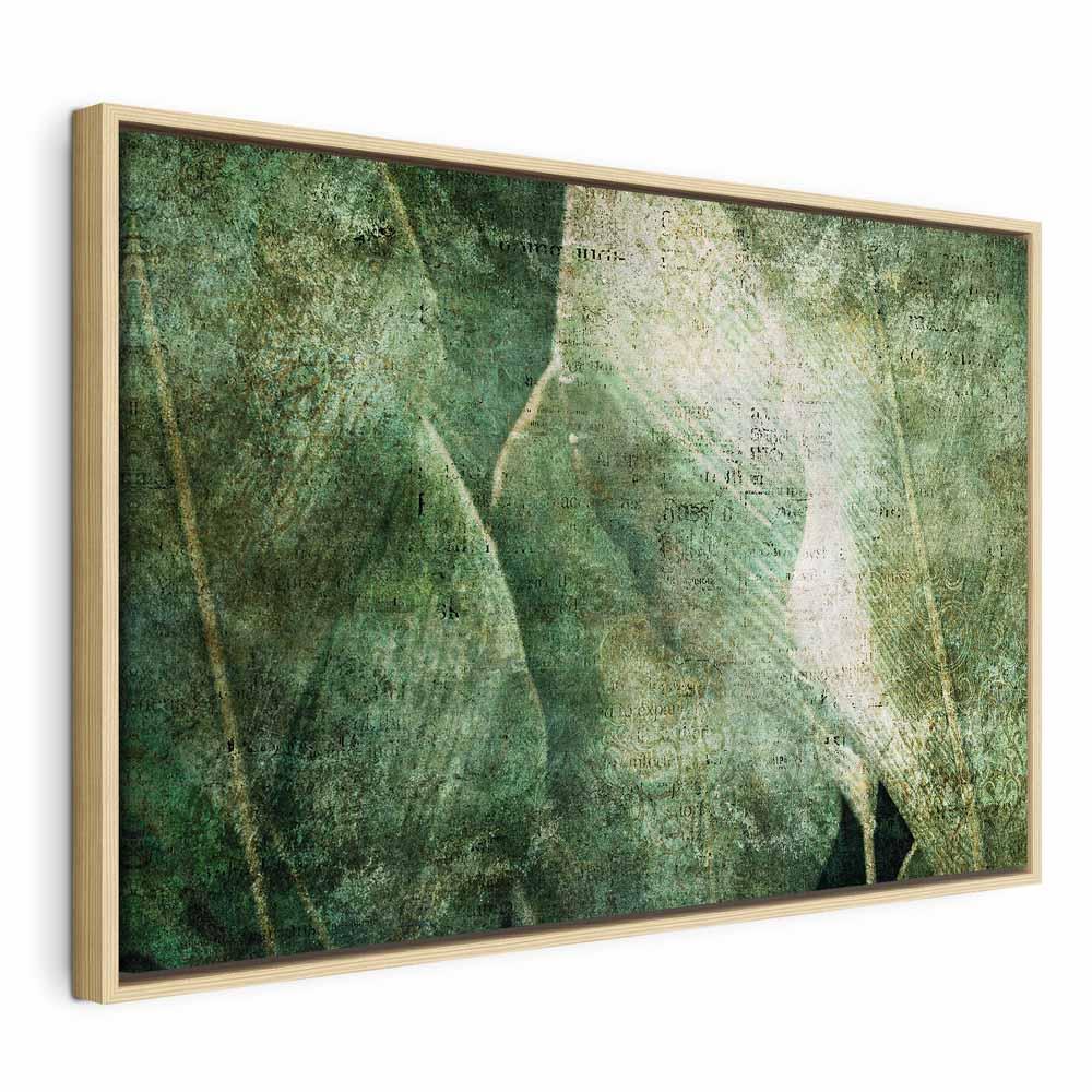 Lærredsbillede Green Revolution i bredformat - 60 x 40 cm - I en naturlig træramme billede