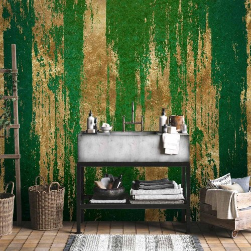 Fototapet Golden-Green Expression