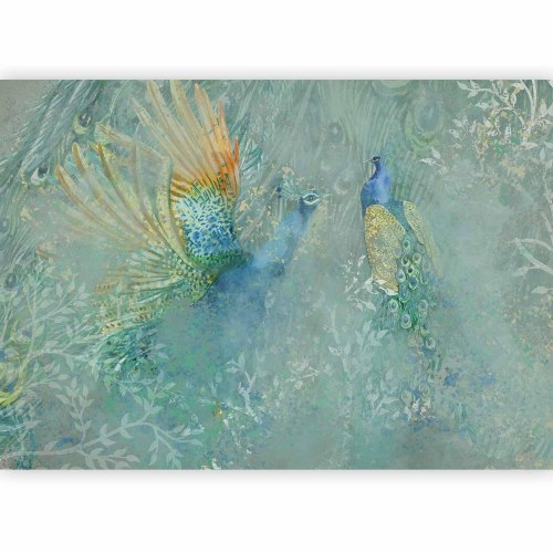 Fototapet Peacocks Dancing - tredje variant