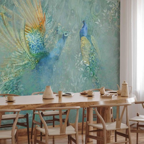 Fototapet Peacocks Dancing - tredje variant
