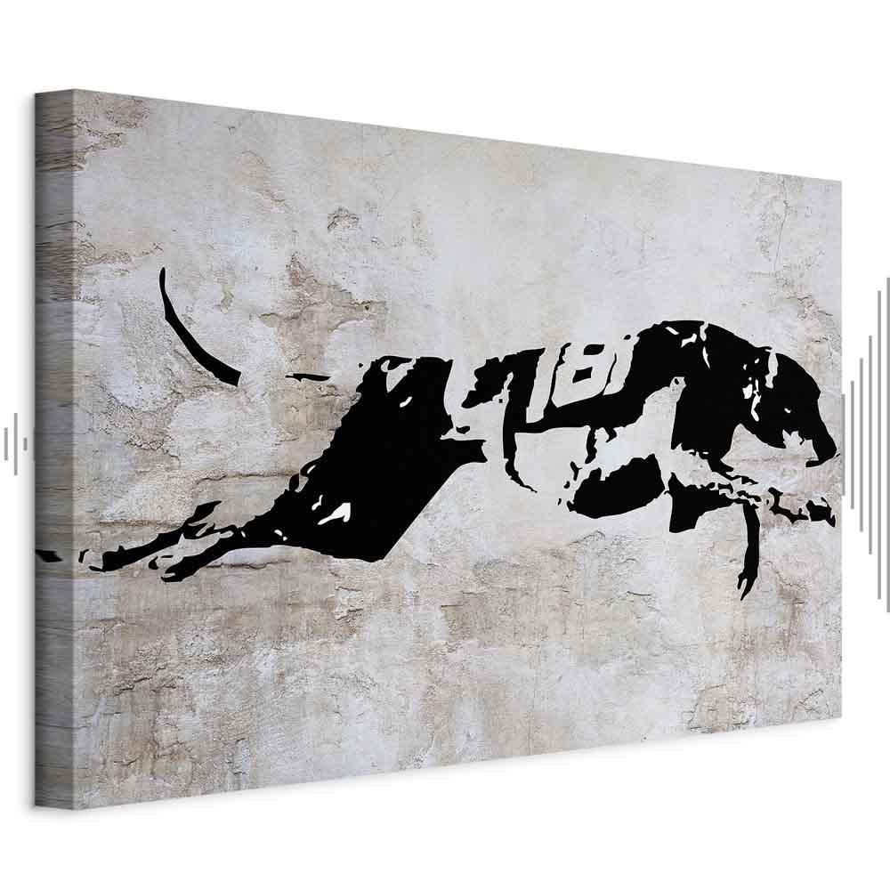 Lærredsbillede Greyhound Race i bredformat - 120 x 80 cm - Akustisk billede
