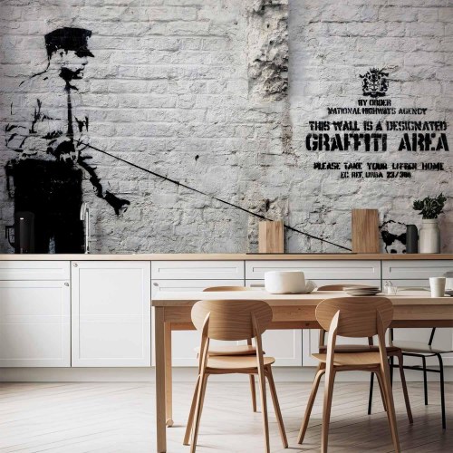 Banksy Graffiti Area fototapet til væg