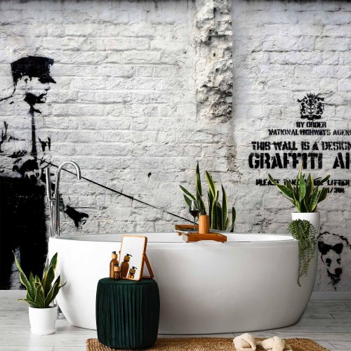 Banksy Graffiti Area fototapet til væg