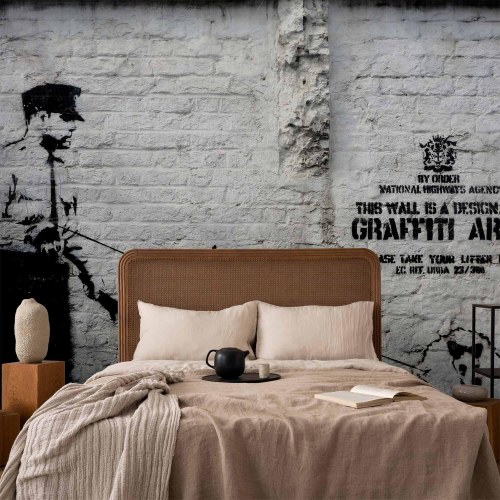 Banksy Graffiti Area fototapet til væg