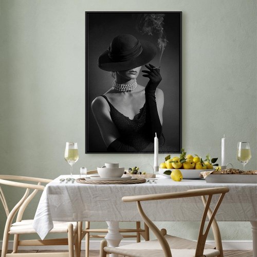 Lærredsbillede Black Elegance lodret