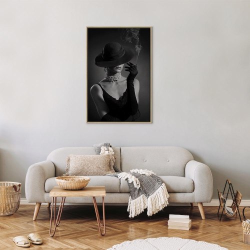 Lærredsbillede Black Elegance lodret