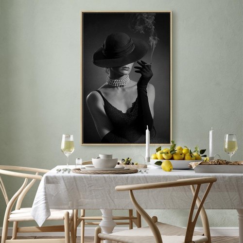 Lærredsbillede Black Elegance lodret