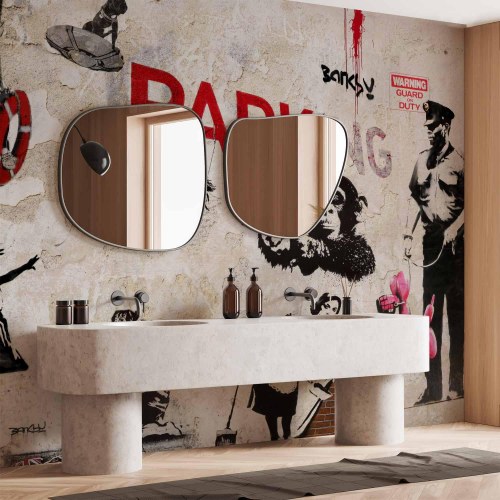 Fototapet med graffiti-collage