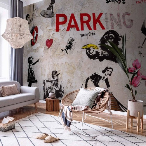 Fototapet med graffiti-collage
