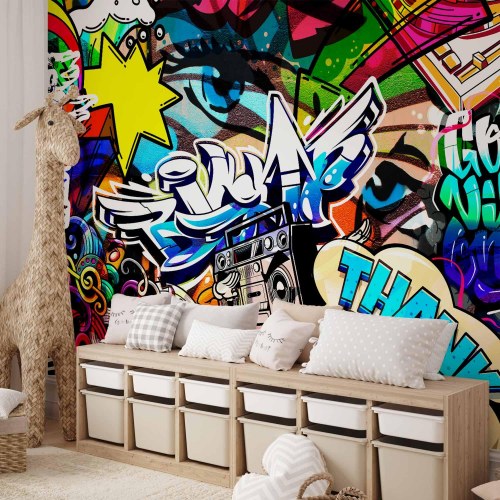 Fototapet Metropoliens Sprog - graffiti og gadekunst