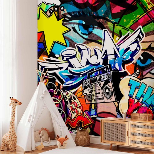 Fototapet Metropoliens Sprog - graffiti og gadekunst