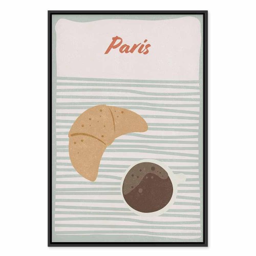 Lærredsbillede Parisian Breakfast - lodret