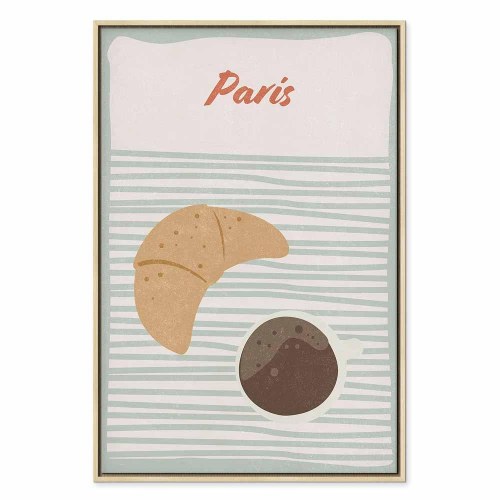 Lærredsbillede Parisian Breakfast - lodret