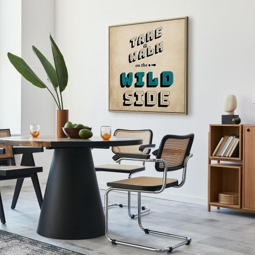 Lærredsbillede "Take a Walk on the Wild Side" - kvadrat