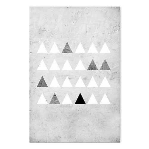 Abstrakt lærredsbillede Grey Forest lodret