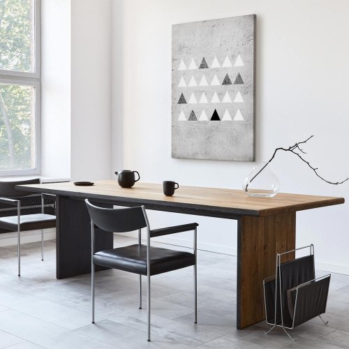 Abstrakt lærredsbillede Grey Forest lodret