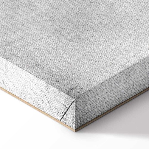 Abstrakt lærredsbillede Grey Forest lodret