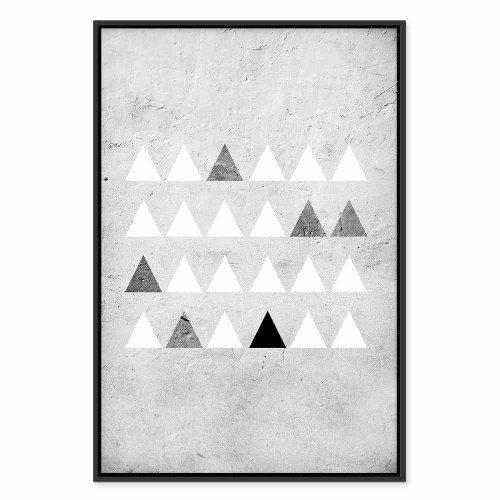 Abstrakt lærredsbillede Grey Forest lodret