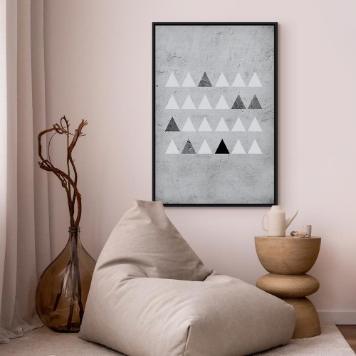 Abstrakt lærredsbillede Grey Forest lodret