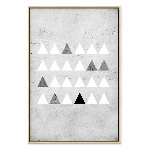 Abstrakt lærredsbillede Grey Forest lodret