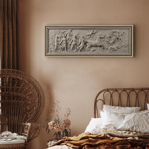 Lærredsbillede Relief: Apollo og muserne