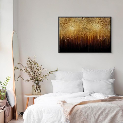 Abstrakt billede på lærred Golden Expansion Wide