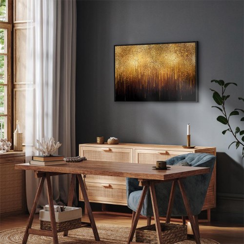 Abstrakt billede på lærred Golden Expansion Wide
