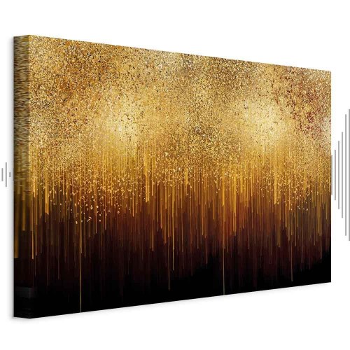 Abstrakt billede på lærred Golden Expansion Wide