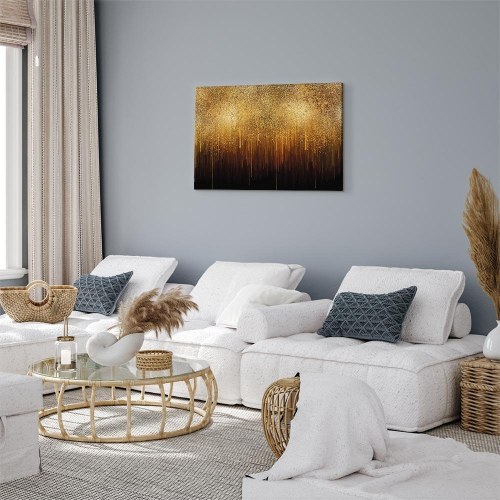 Abstrakt billede på lærred Golden Expansion Wide