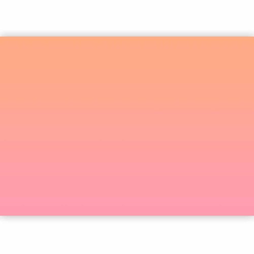 Fototapet Warm Sunset - gradient baggrund i orange og pink