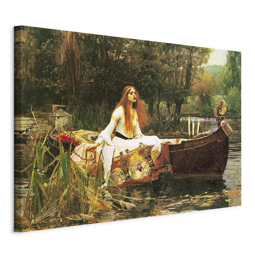 John William Waterhouse Lady of Shalott billede på lærred - 90 x 60 cm - Standard billede