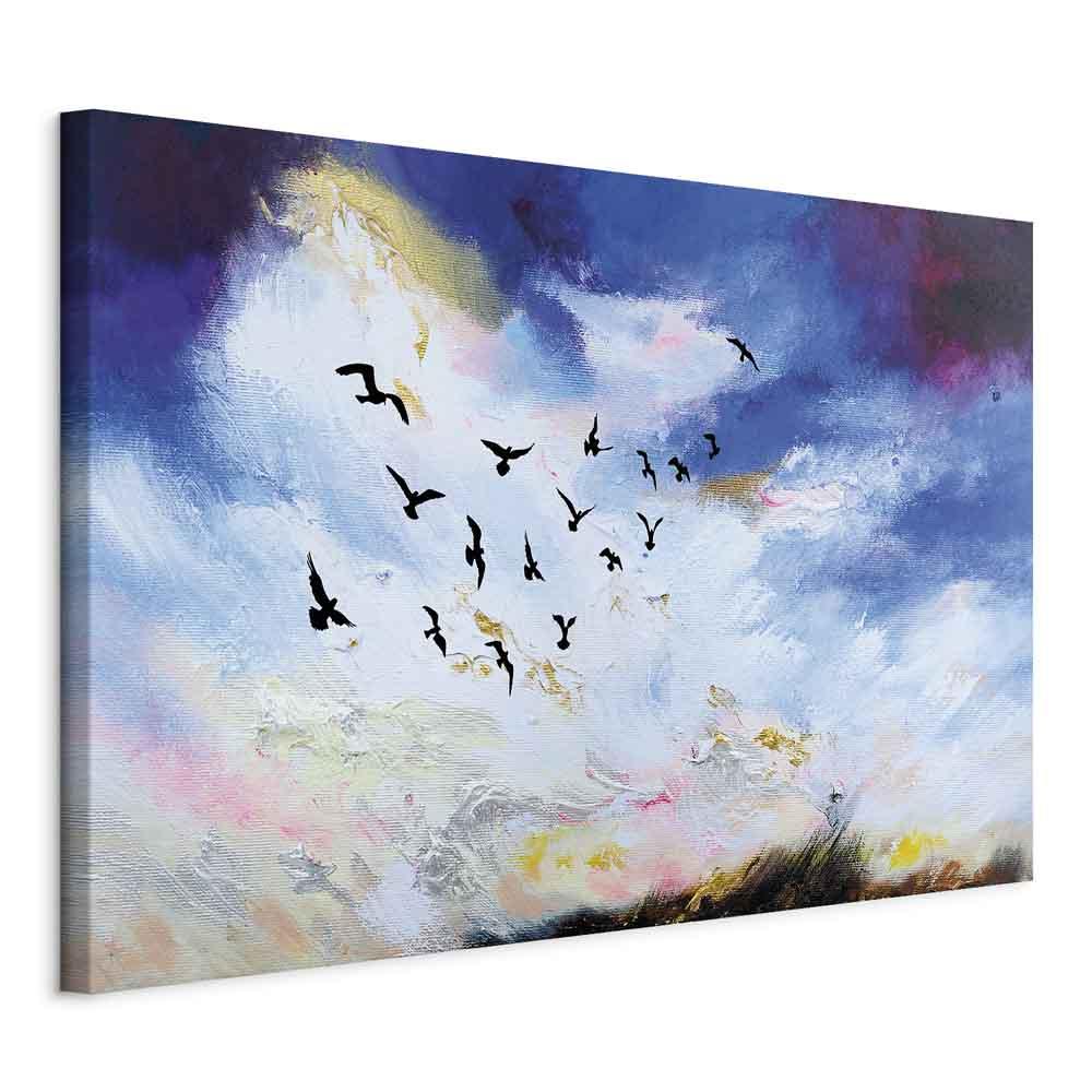 Lærredsbillede Autumn Is Coming bredformat - 90 x 60 cm - Standard billede