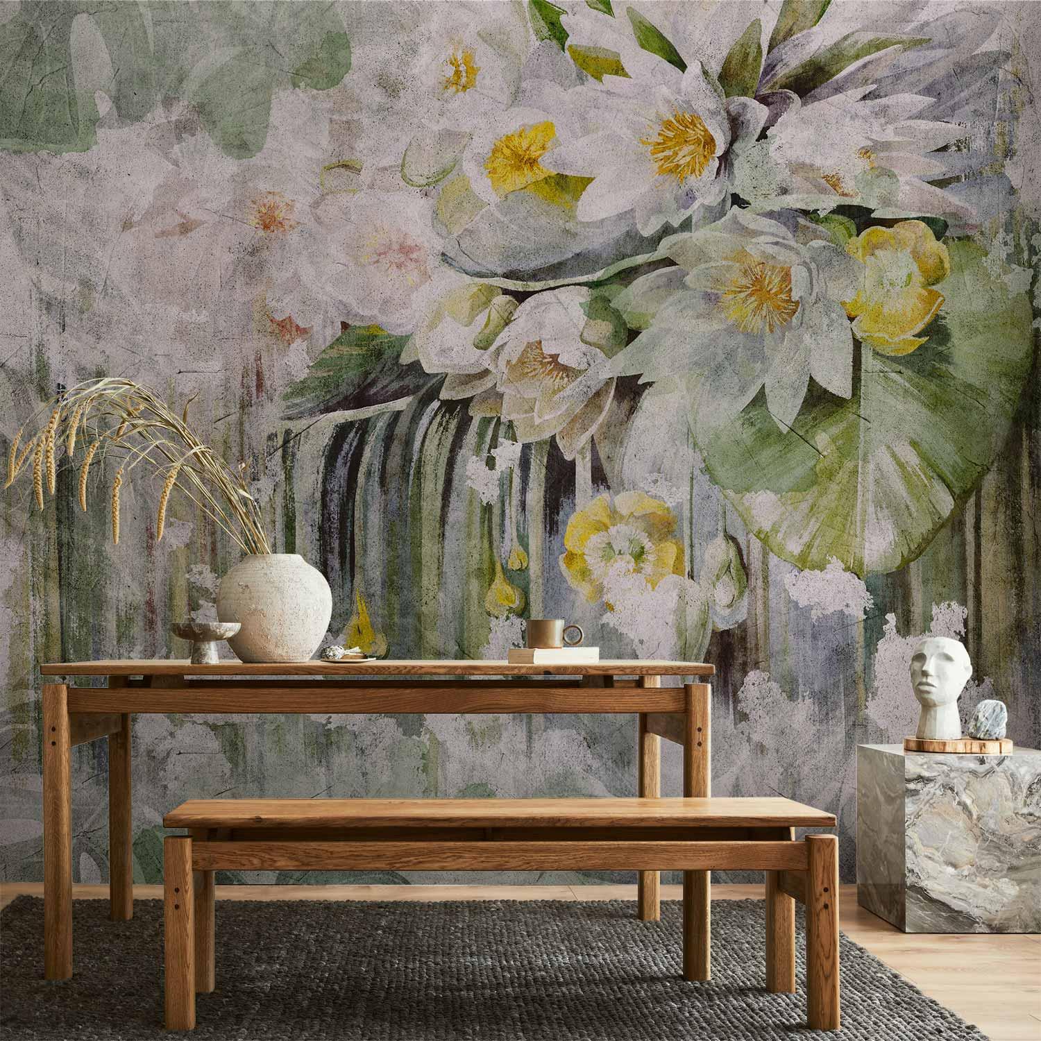 Fototapet Wild Moment med blomstermotiv til væg - 500 x 350 cm - Vandtæt