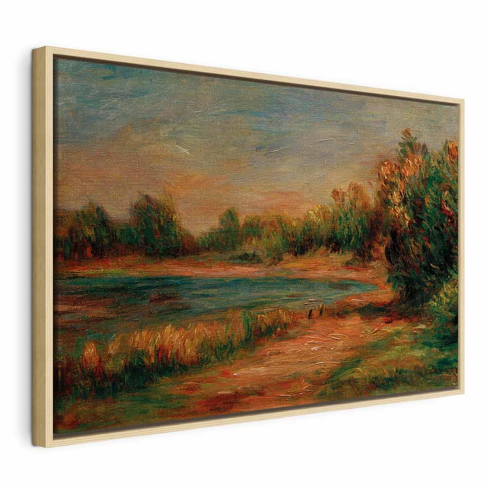 Billede på lærred - Pierre-Auguste Renoir - Paysage à Guernesey - 60 x 40 cm - I en naturlig træramme