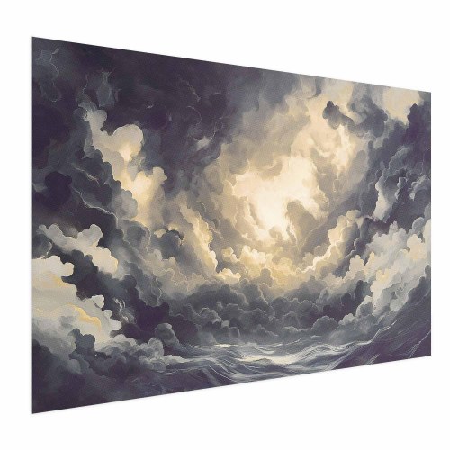 Abstrakt plakat med skyer og lys - Epic Play of Light
