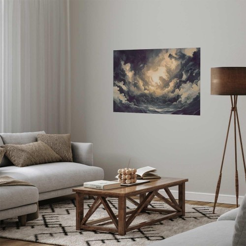 Abstrakt plakat med skyer og lys - Epic Play of Light