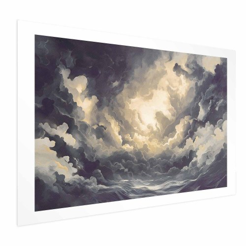 Abstrakt plakat med skyer og lys - Epic Play of Light