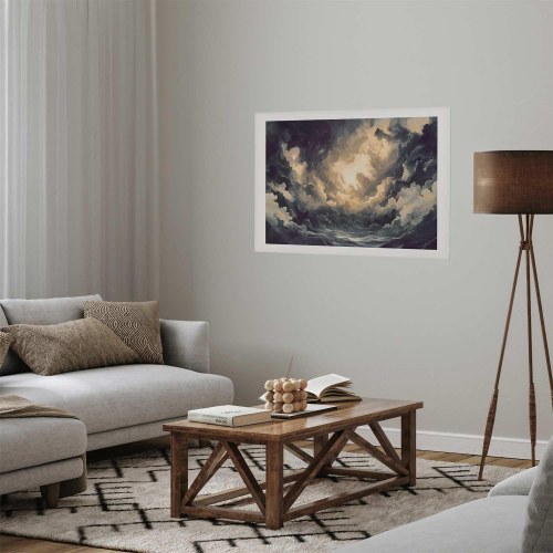 Abstrakt plakat med skyer og lys - Epic Play of Light